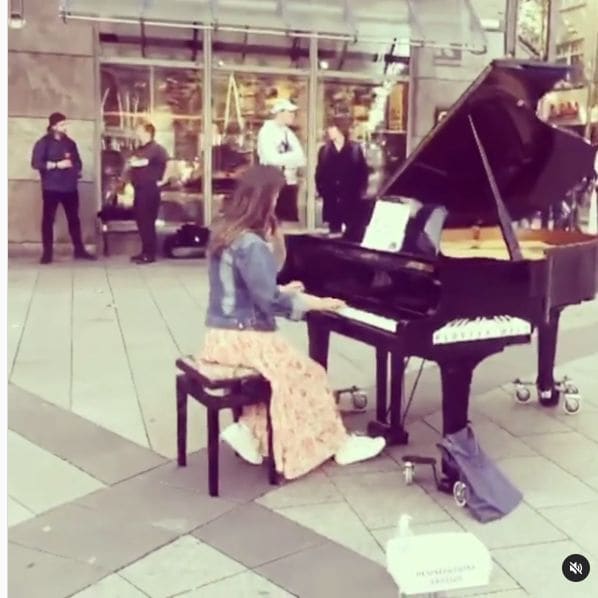 Public piano in Stuttgart, Baden-Württemberg, Germany