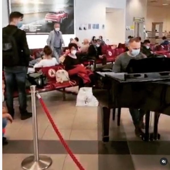 Public piano in Palermo, Sicily, Italy