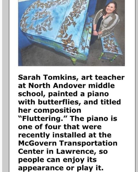 Public piano in Lawrence, Massachusetts, United States
