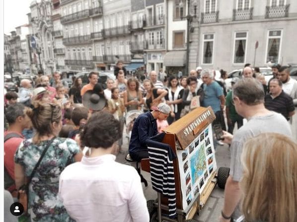 Public piano in Porto, North, Portugal