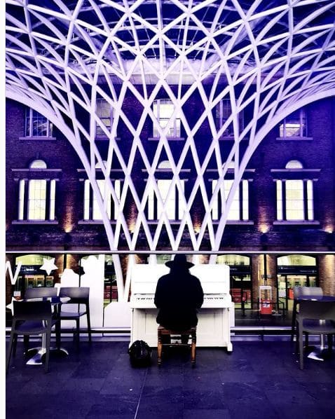 Public piano in London, England, United Kingdom