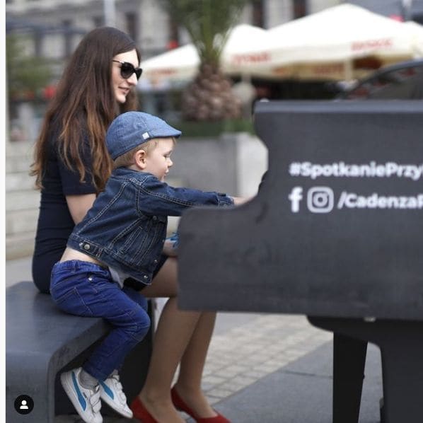 Public piano in Katowice, Silesian Voivodeship, Poland