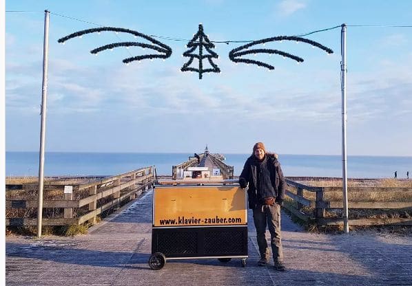 Public piano in Nordwestmecklenburg, Mecklenburg-Vorpommern, Germany