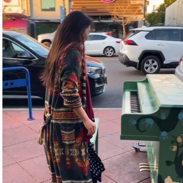 Public piano in San Diego, California, United States