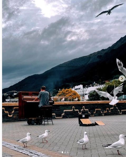Public piano in Queenstown-Lakes District, New Zealand