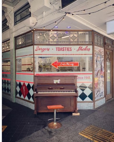 Public piano in Auckland, Auckland, New Zealand
