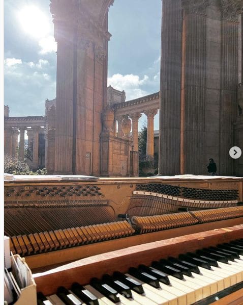 Public piano in San Francisco, California, United States