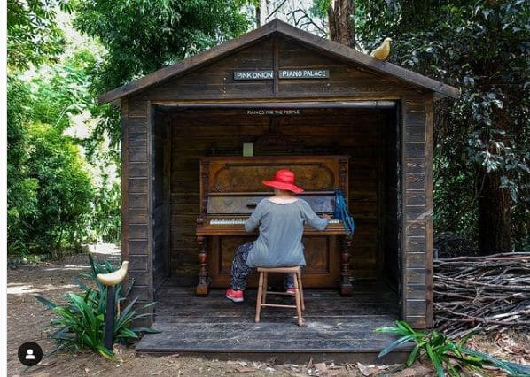 Public piano in Pearl Beach, New South Wales, Australia
