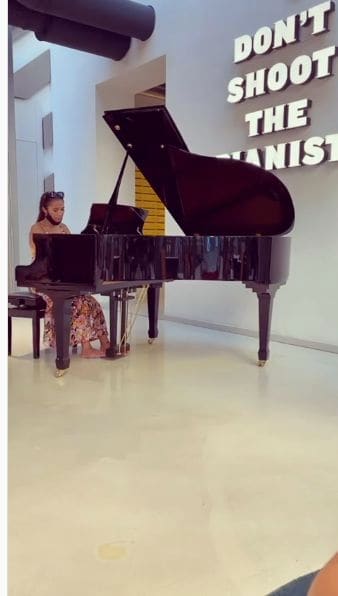 Public piano in Florence, Tuscany, Italy
