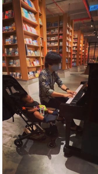 Public piano in Kuala Lumpur, Malaysia