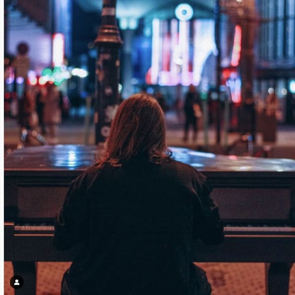 Public piano in Katowice, Silesian Voivodeship, Poland