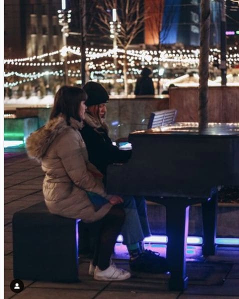 Public piano in Katowice, Silesian Voivodeship, Poland