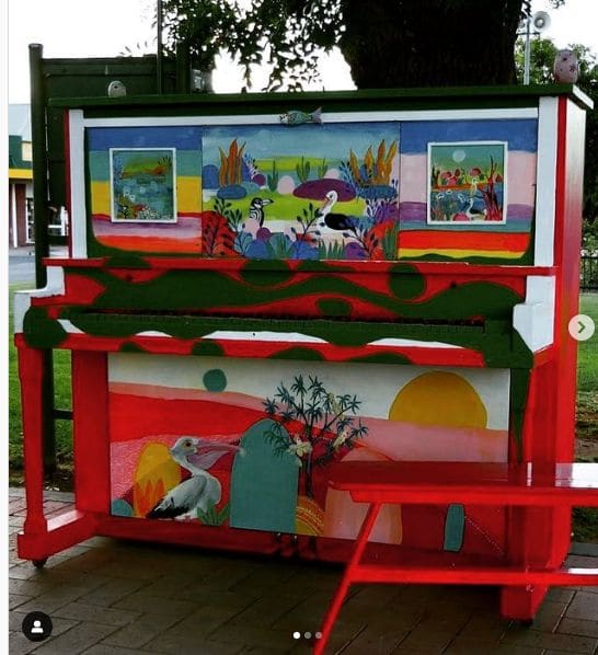 Public piano in Adelaide, South Australia, Australia