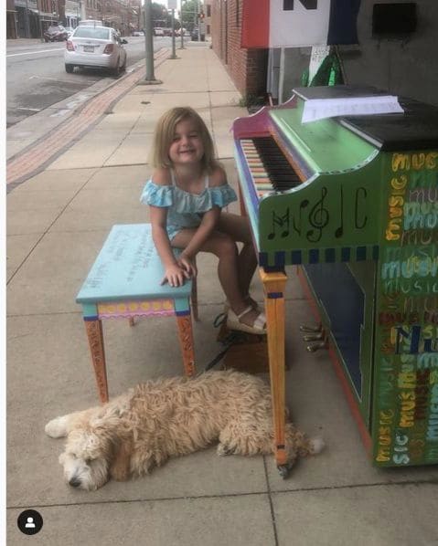 Public piano in Mahaska County, Iowa, United States