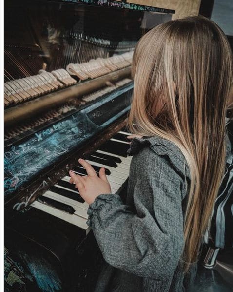 Public piano in Bristol, England, United Kingdom