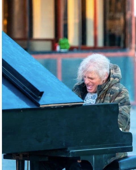 Photo of Venice Beach at Venice Skateboard Stuff, Ocean Front Walk, Venice, Los Angeles, Los Angeles County, California, 90291-3879, United States. Venice beach piano man playing…