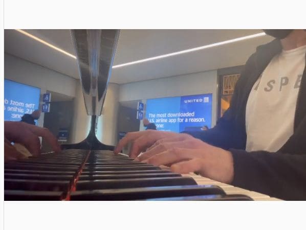 Public piano in Los Angeles, California, United States
