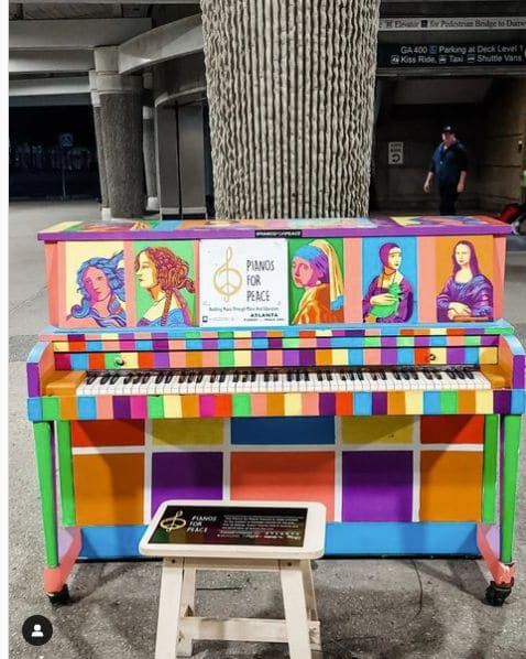 Public piano in Atlanta, Georgia, United States