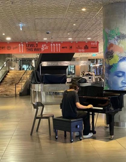 Public piano in Melbourne, Victoria, Australia