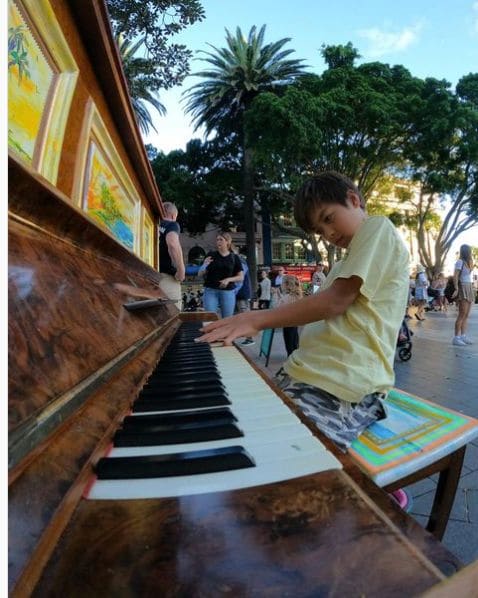 Public piano in Sydney, New South Wales, Australia