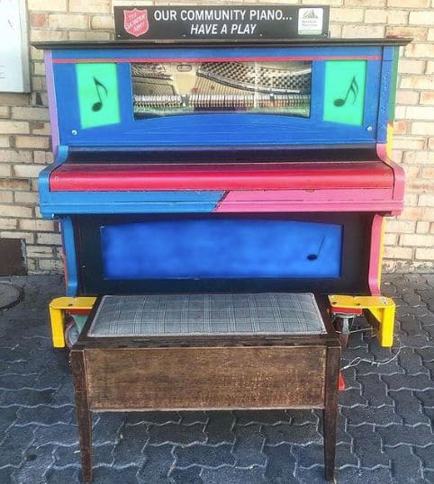 Public piano in Horsham, Victoria, Australia