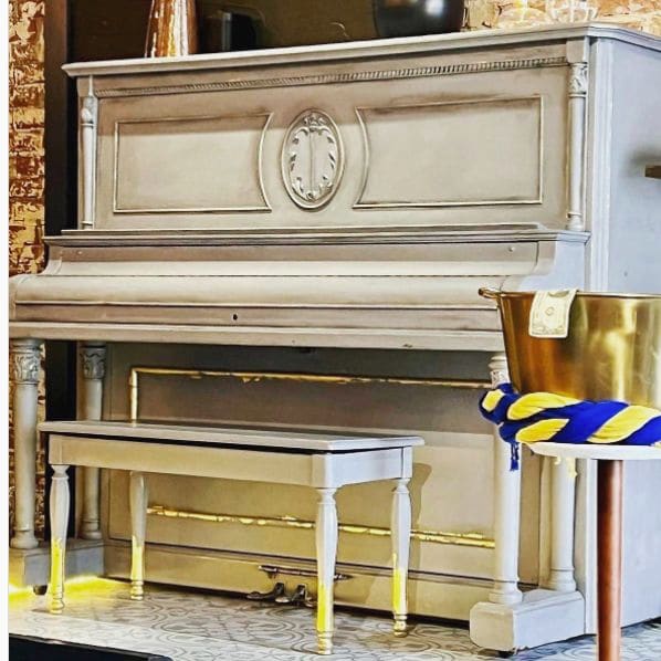 Public piano in Bergen County, New Jersey, United States