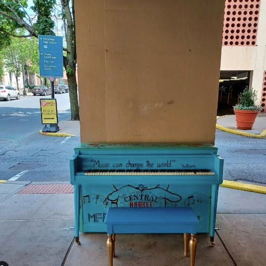 Public piano in Lancaster, Pennsylvania, United States