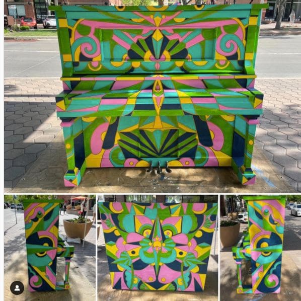 Public piano in Fort Collins, Colorado, United States