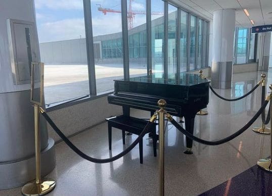 Public piano in Los Angeles, California, United States