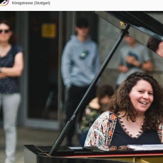 Public piano in Stuttgart, Baden-Württemberg, Germany
