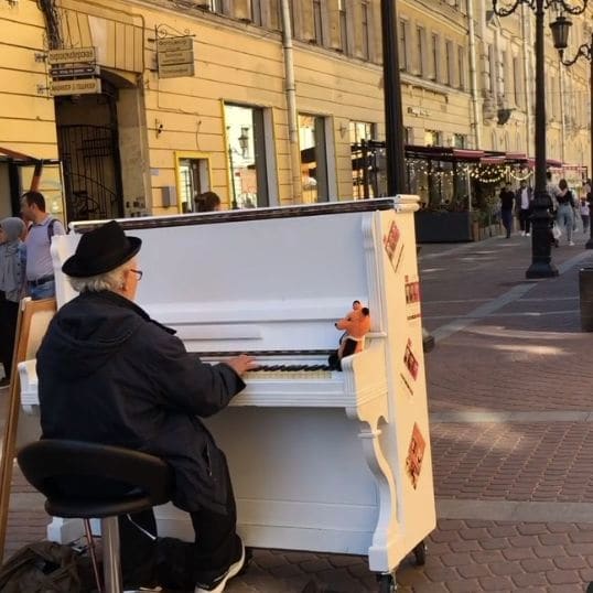 Public piano in Saint Petersburg, Saint Petersburg, Russia
