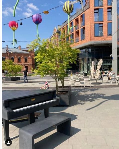 Public piano in Warsaw, Masovian Voivodeship, Poland
