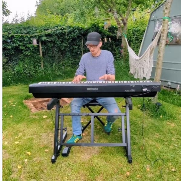 Public piano in East Lindsey, England, United Kingdom