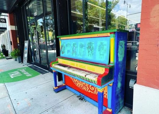 Public piano in Augusta, Georgia, United States