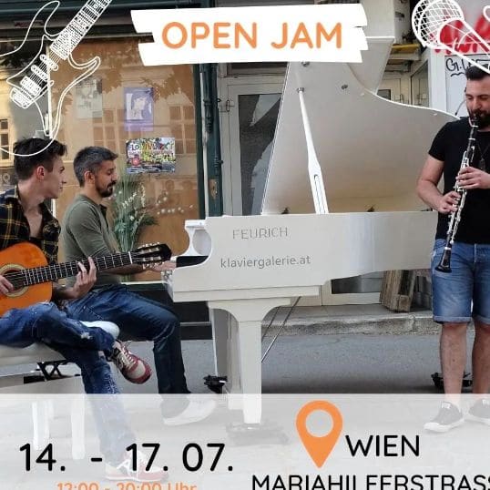 Public piano in Vienna, Austria