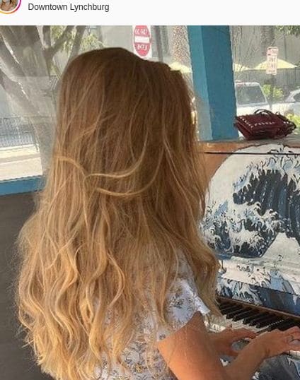 Public piano in Lynchburg, Virginia, United States