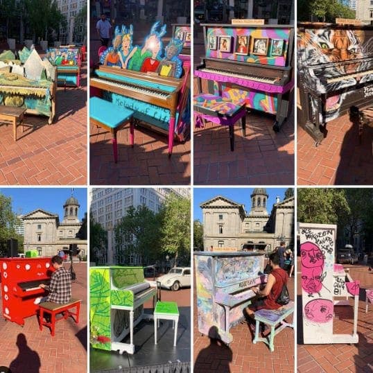 Photo of Pioneer Courthouse Square at Weather Machine, Southwest Morrison Street, Downtown, Portland, Multnomah County, Oregon, 97204, United States