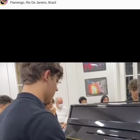 Public piano in Rio de Janeiro, Rio de Janeiro, Brazil
