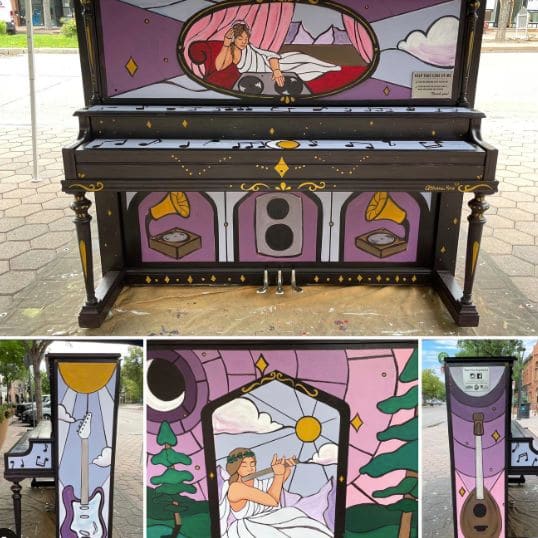 Public piano in Fort Collins, Colorado, United States
