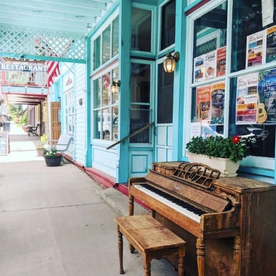 Public piano in Mineral County, Colorado, United States