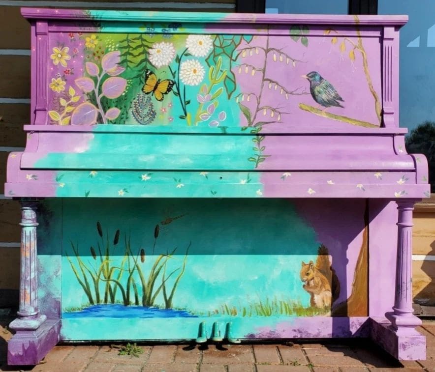 Public piano in Urban agglomeration of Montreal, Quebec, Canada