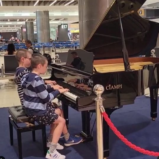 Public piano in Rome, Lazio, Italy