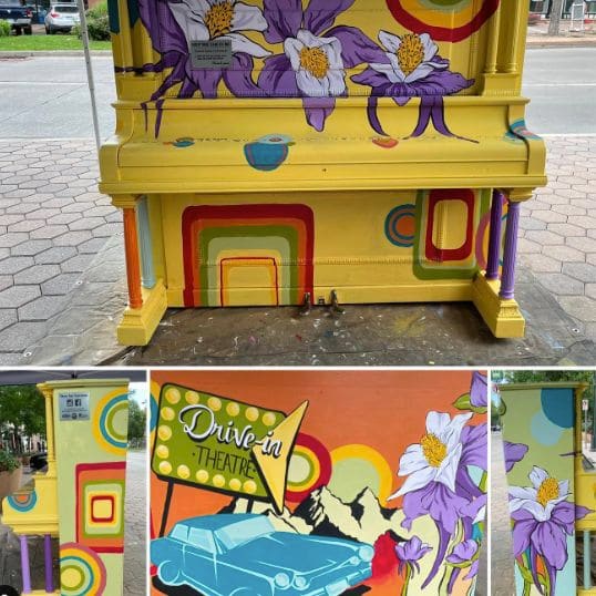 Public piano in Fort Collins, Colorado, United States