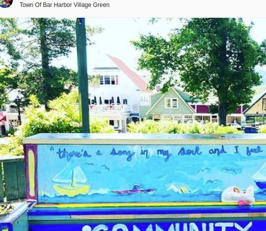 Public piano in Hancock County, Maine, United States