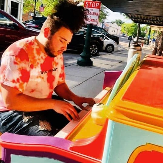 Public piano in Yellow Medicine County, Minnesota, United States
