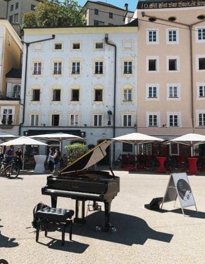 Photo of Kajetanerplatz und Schanzlgasse at Kajetanerbrunnen, Kajetanerplatz, Altstadt, Salzburg, 5020, Austria. openpianoforrefugees