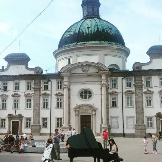 Public piano in Salzburg, Salzburg, Austria