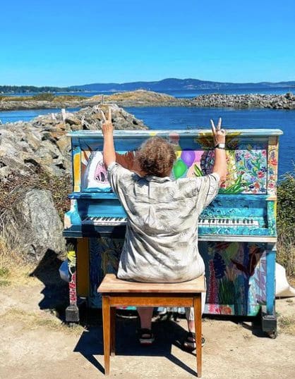 Public piano in British Columbia, Canada