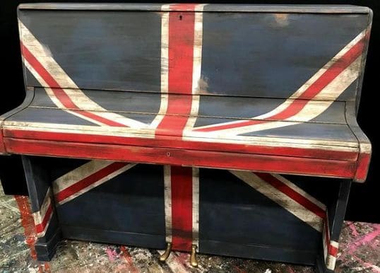 Public piano in Oxford, England, United Kingdom