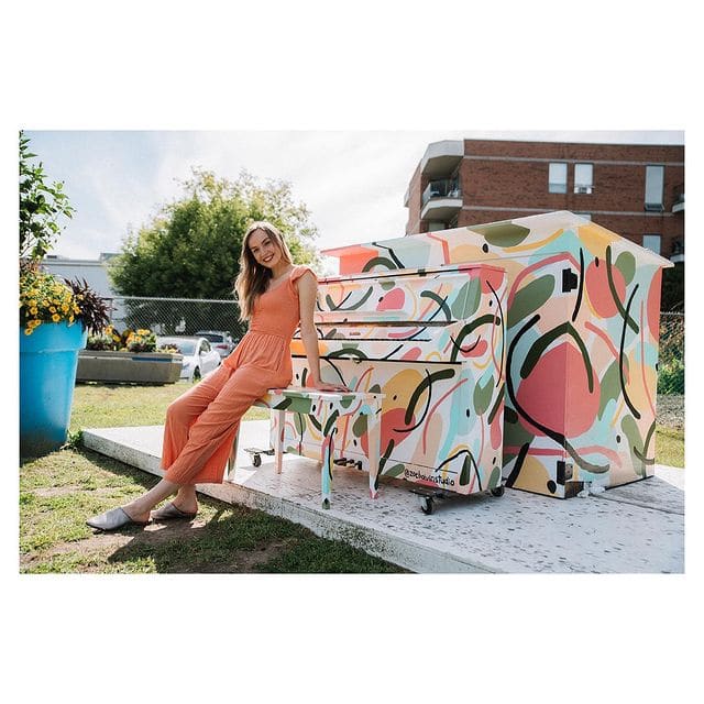 Public piano in Urban agglomeration of Montreal, Quebec, Canada